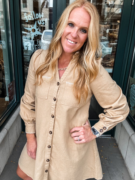 Blanket Stitched Dress