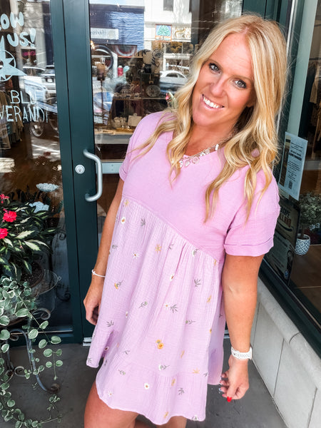 Floral Embroidered Dress