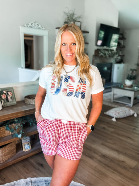 Gingham Shorts