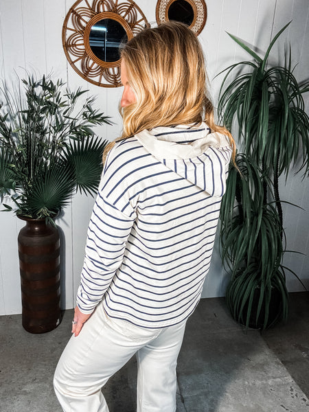 Crew Stripe Hoodie