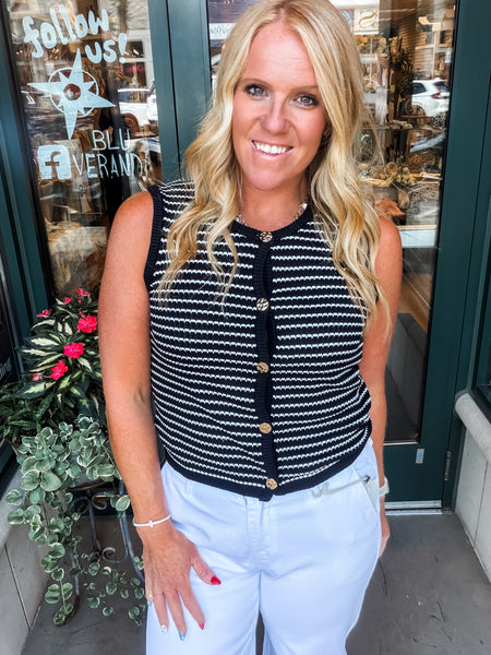 Gold Button Up Vest
