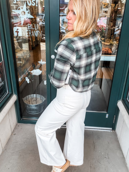 Pippa Flannel Crop LS