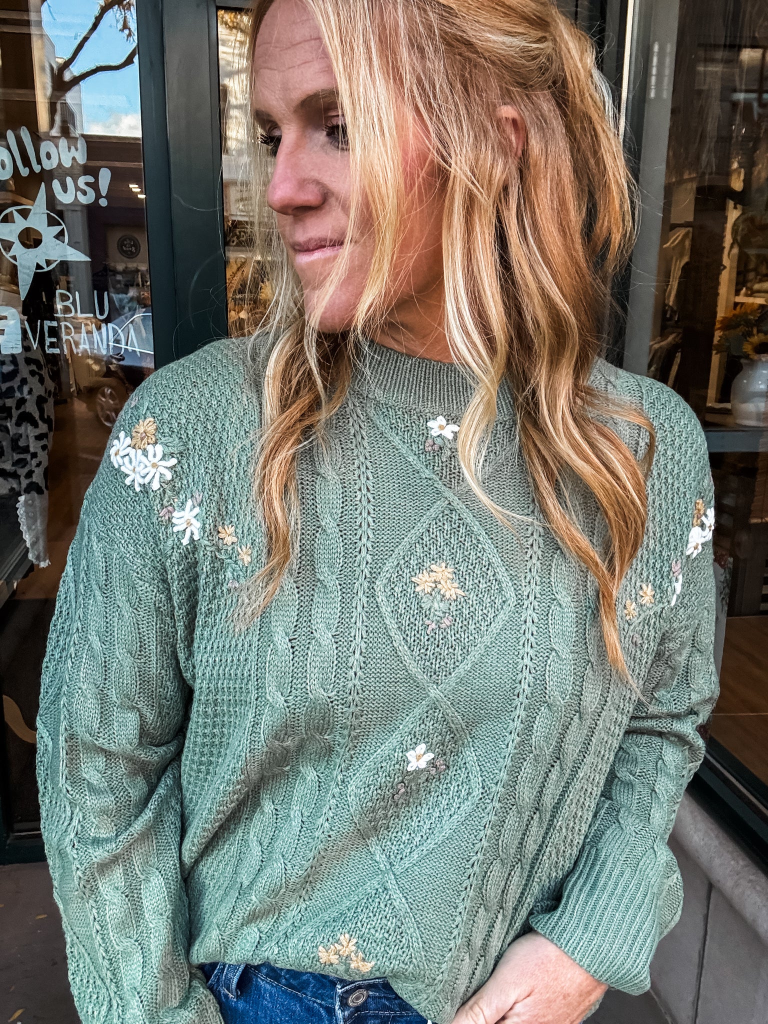 Forest Flower Sweater