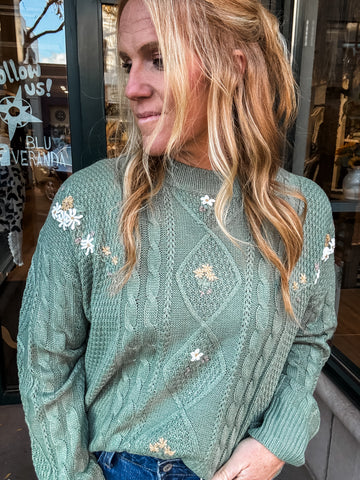 Forest Flower Sweater