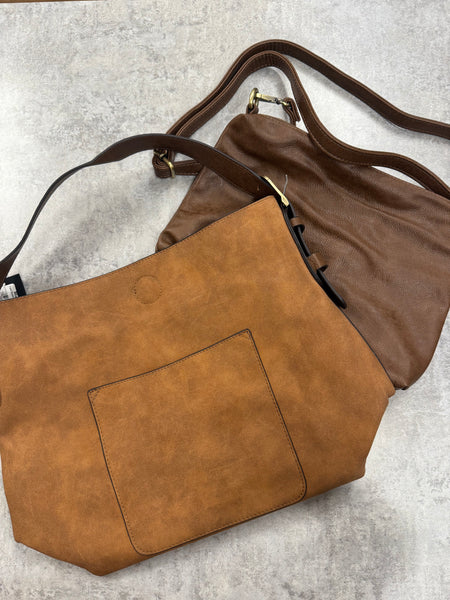 Faux Suede Hobo Handbag