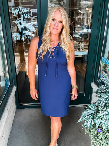 Island Cays Lace Up Dress