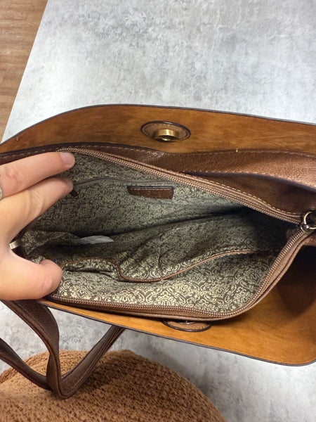 Faux Suede Hobo Handbag