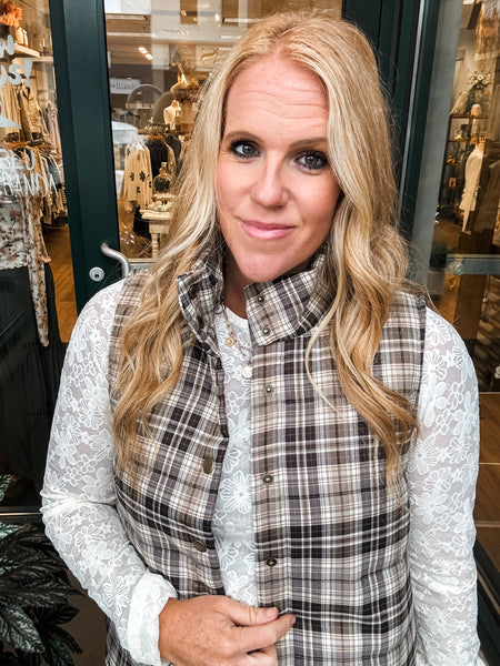 Plaid Vest