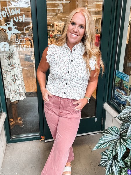 Ditsy Floral Vest