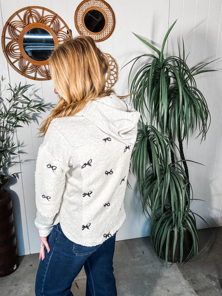 Embroidered Sherpa Mix