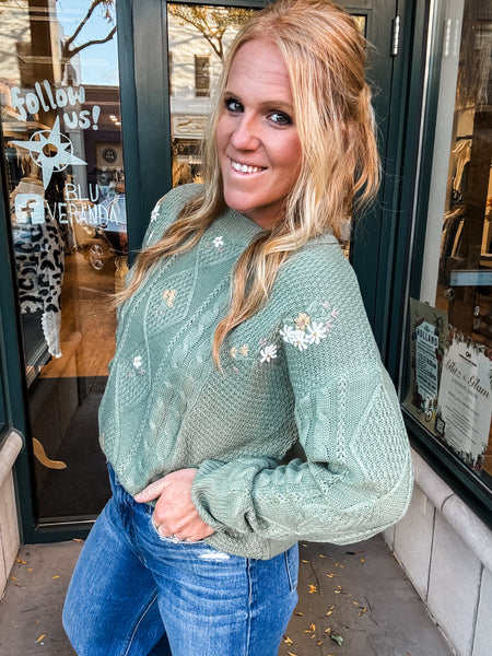 Forest Flower Sweater