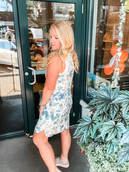 Sporty Front Button Dress