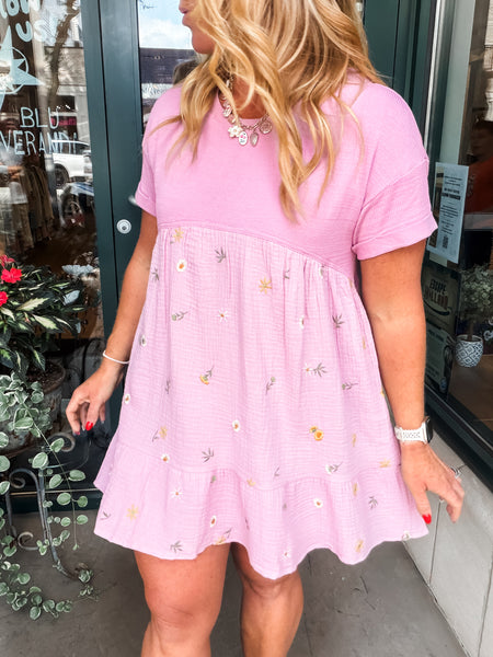 Floral Embroidered Dress