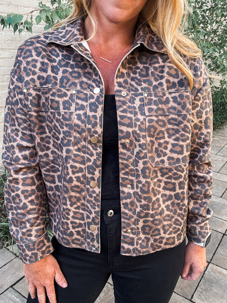Leopard Scuba Coat