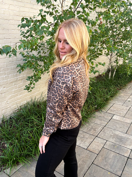 Leopard Scuba Coat