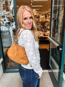 Effie Faux Suede Hobo
