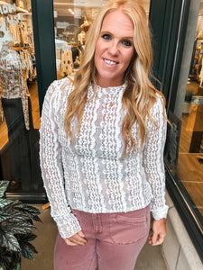 Sheer Lace Top