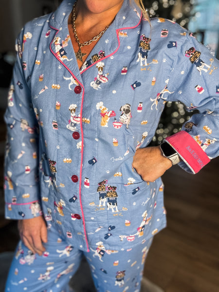 Baked Woof Love Flannel Set