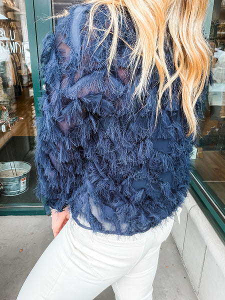 Chic Eyelash Blouse