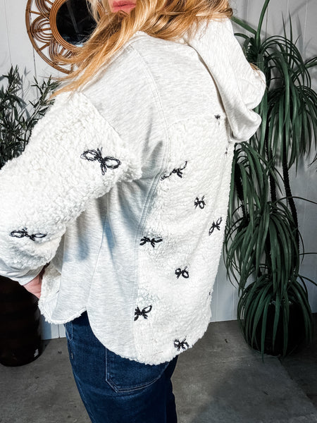 Embroidered Sherpa Mix