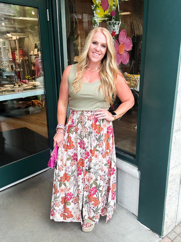 Slit Maxi Skirt