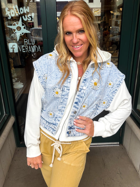 Daisy Denim Layered Jacket