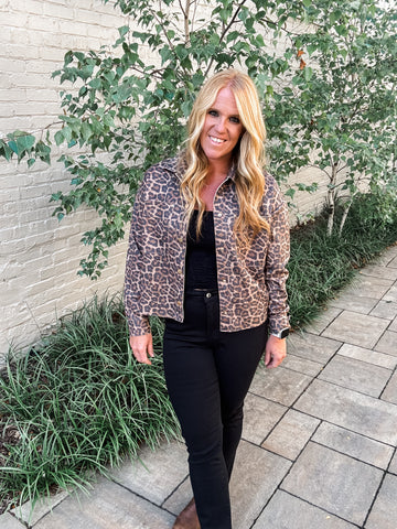 Leopard Scuba Coat