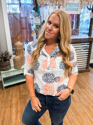 Caroline Cotton Gauze Blouse