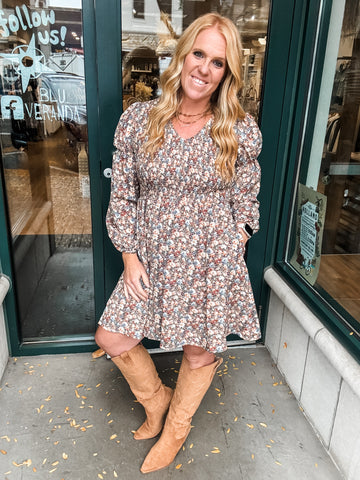 Vintage Floral Leah Mini Dress