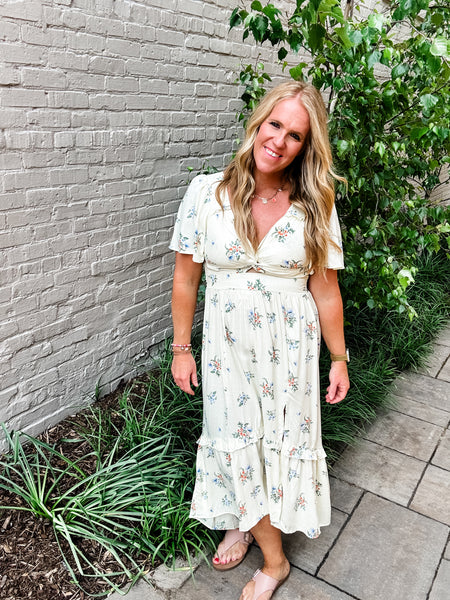 Deep V Maxi Dress