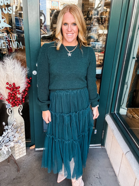 Sweater W/Bishop Sleeve