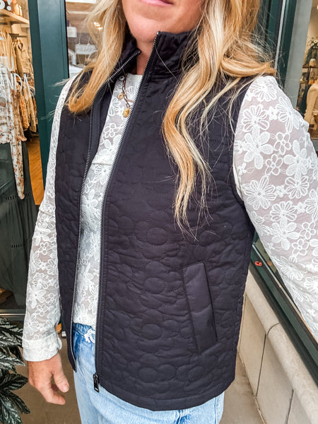 Noir Bloom Vest