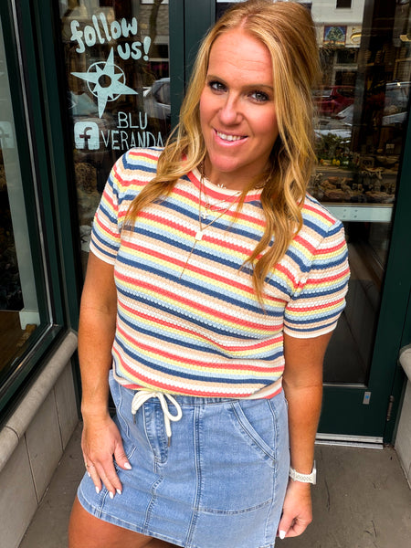 Striped SS Sweater