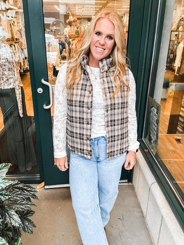 Plaid Vest