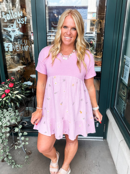 Floral Embroidered Dress