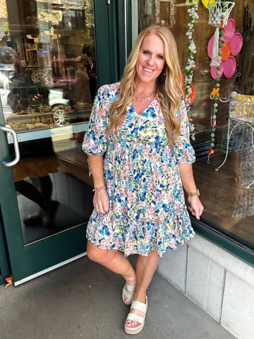 Ruffled Mini Dress