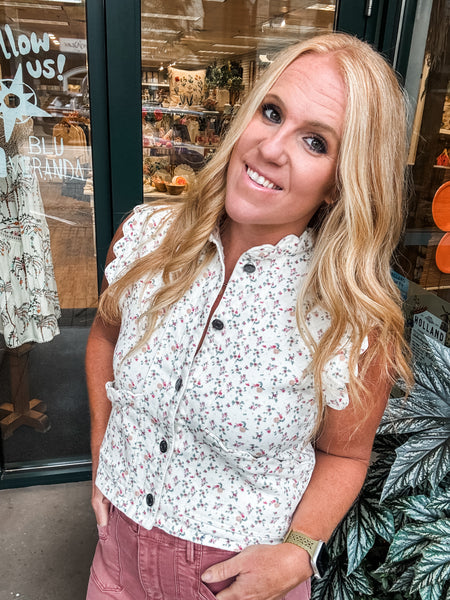 Ditsy Floral Vest