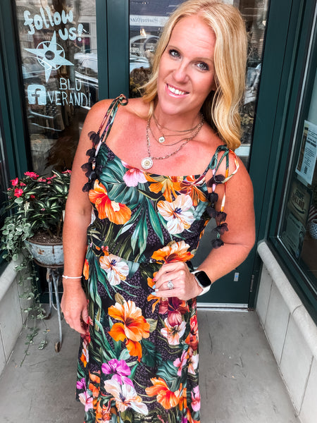 Tropical Hideaway Midi Dress