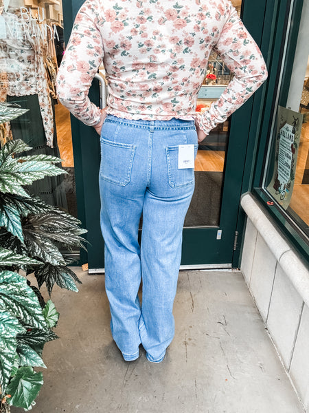Belted High Rise Jean