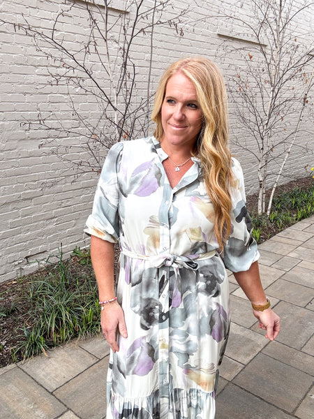 Watercolor Petals Dress
