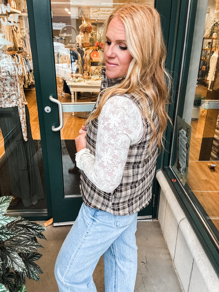 Plaid Vest