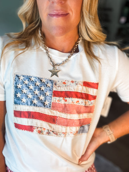 USA Flag Graphic Tee