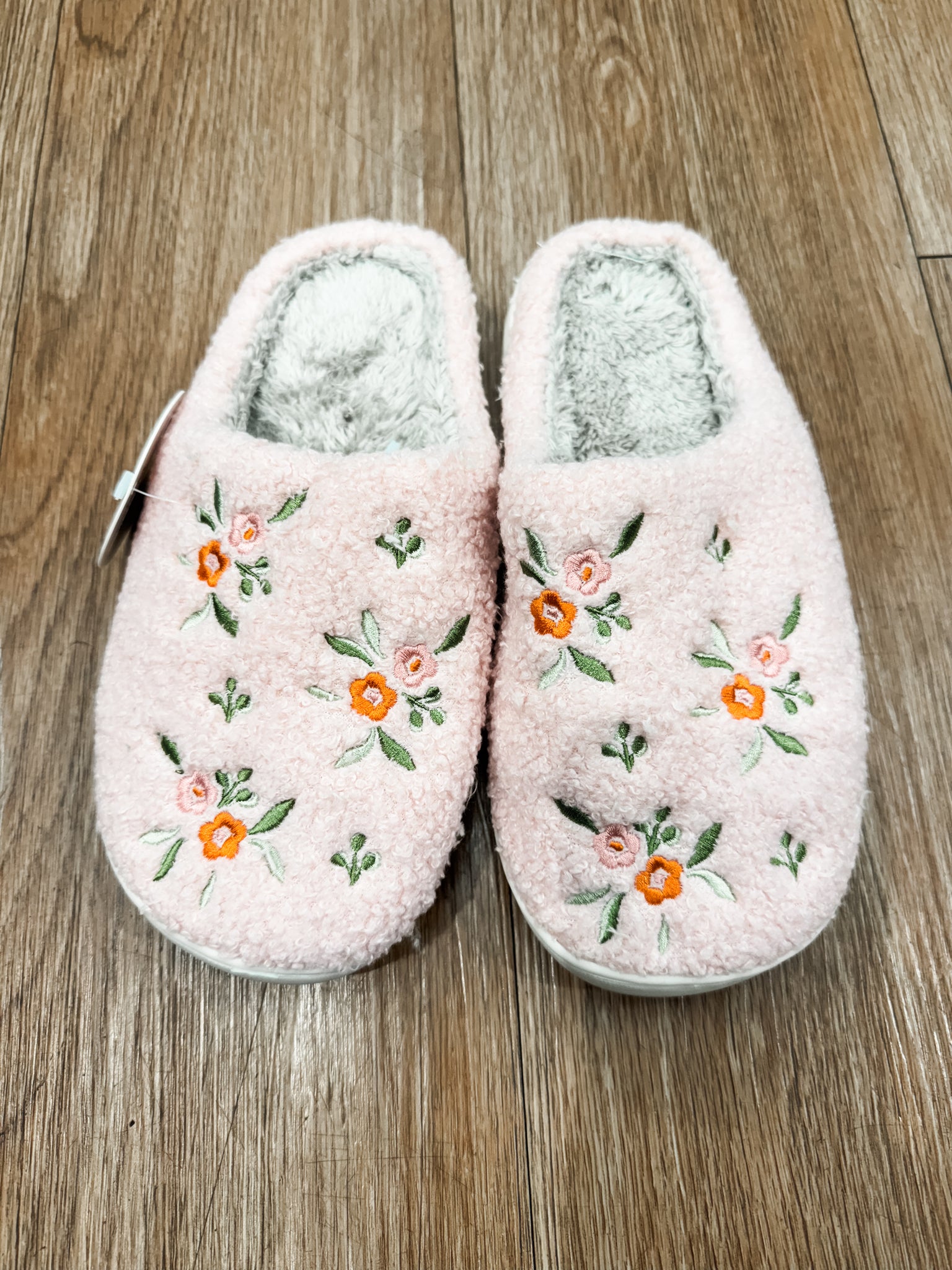 Fuzzy Slippers Dantiy Floral