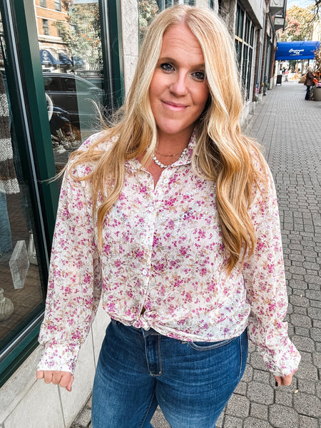 Laney Floral Print Blouse