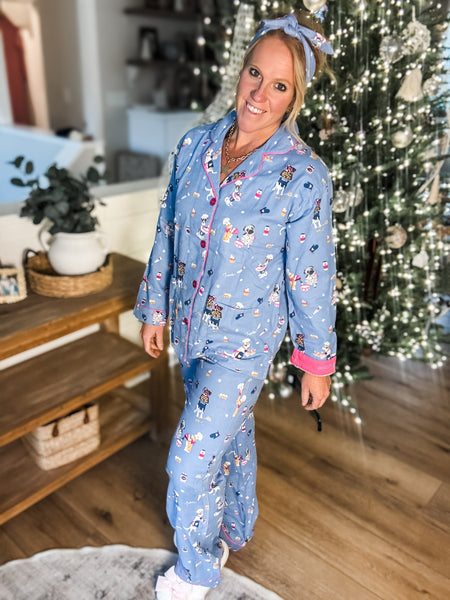 Baked Woof Love Flannel Set