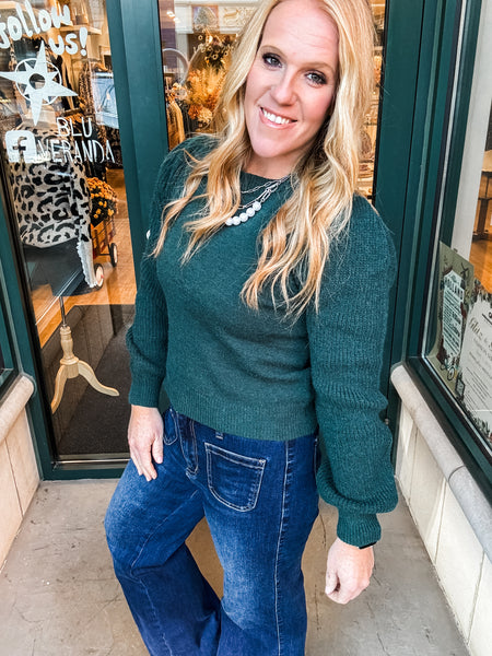 Sweater W/Bishop Sleeve