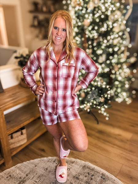 Christmas Plaid PJ Set