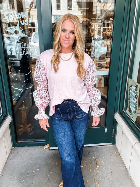 Floral Sleeve Top