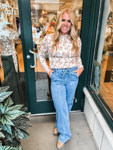 Floral Thermal Top