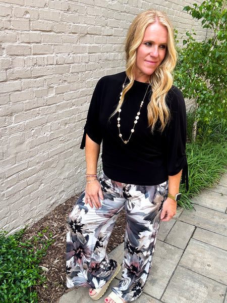 Banded Top w/Pull Tie Cuff